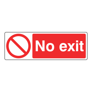 No Exit Sign (Landscape)