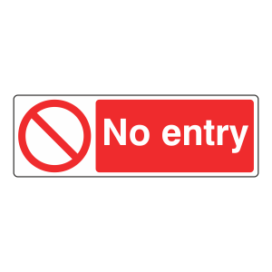 No Entry Sign (Landscape)