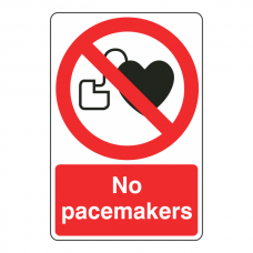 No Pacemakers Sign