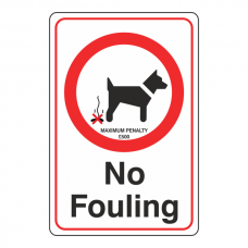 No Fouling Sign with Penalty