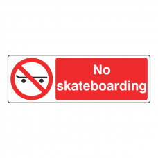 No Skateboarding Sign (Landscape)