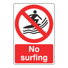 No Surfing Sign