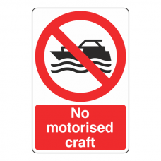 No Motorised Craft Sign