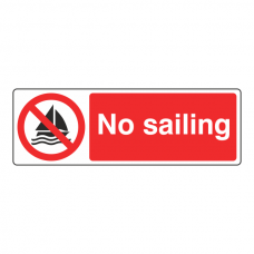 No Sailing Sign (Landscape)