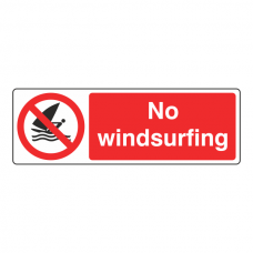 No Windsurfing Sign (Landscape)