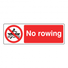 No Rowing Sign (Landscape)