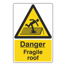 Danger Fragile Roof Sign