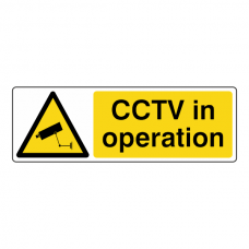 CCTV In Operation Warning Sign (Landscape)