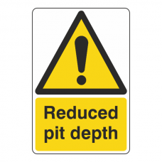 Reduced Pit Depth Sign