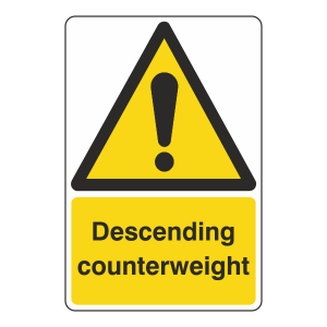 Descending Counterweight Sign