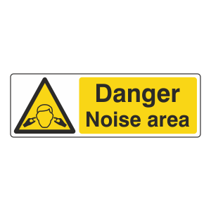 Danger Noise Area Sign (Landscape)