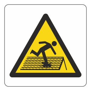 Warning Fragile Roof Logo Sign
