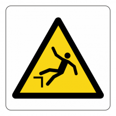 Warning Drop Logo Sign