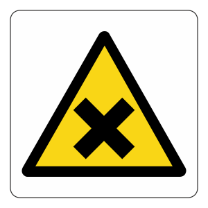Warning Harmful Logo Sign
