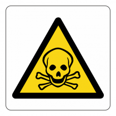 Warning Toxic Logo Sign
