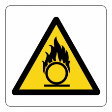 Warning Oxidant Logo Sign