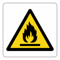 Warning Flammable Logo Sign