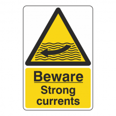 Beware Strong Currents Sign