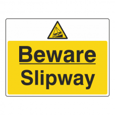 Beware Slipway Sign (Large Landscape)
