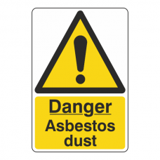 Danger Asbestos Dust Sign