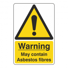 May Contain Asbestos Fibres Sign