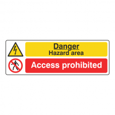 Electrical Equipment / Access Prohibited Sign (Landscape)