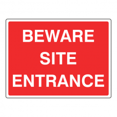 Beware Site Entrance Sign