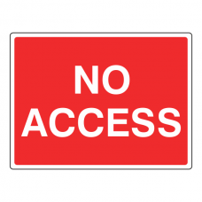 No Access Traffic Sign