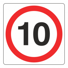 10 MPH Sign
