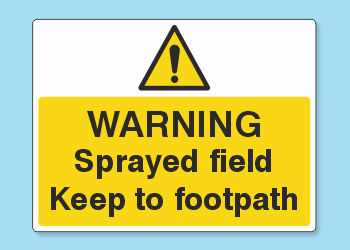 Disease Precaution Farm Signs