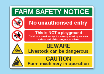 Multi Hazard Farm Signs