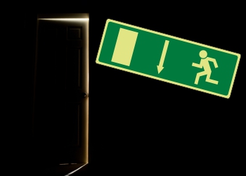 Photoluminescent EC Directive Fire Exit & Exit Signs