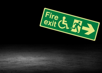 Photoluminescent Fire Exit Signs for People with Disabilities